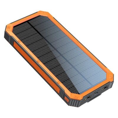 Lippa 10.000 mAh Solar Powerbank 2 x USB-A udgang